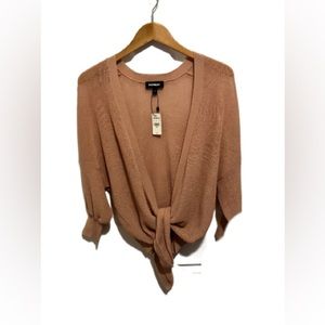 Light pink express cardigan sweater